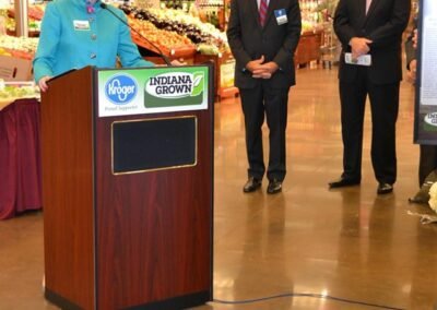 Kroger Central Division Hosts Indiana Grown News Conference and Hoosier Vendor Showcase with Lt. Governor Ellspermann