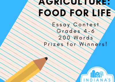 Indiana students encouraged to participate in “Agriculture: Food for Life” essay contest