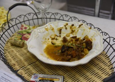 Beef Bourguignon over Rustic Roasted Garlic Chevre Mashed Potatoes