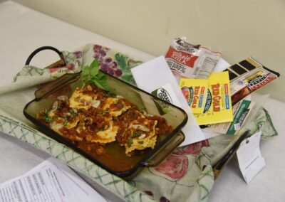 Bacon Tomato Pasta With Ricotta Ravioli