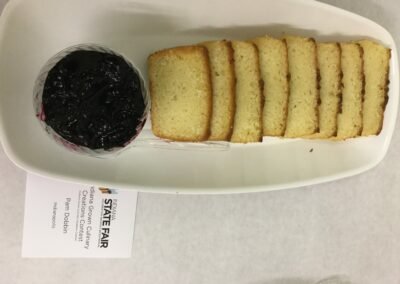 Yogurt-Lemon Cake with Blueberry Basil Compote