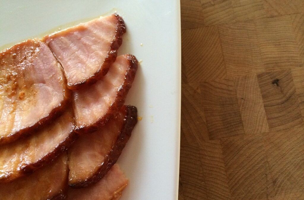 Peach Glazed Ham