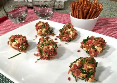 Bacon Cheddar Cheese Ball Bites