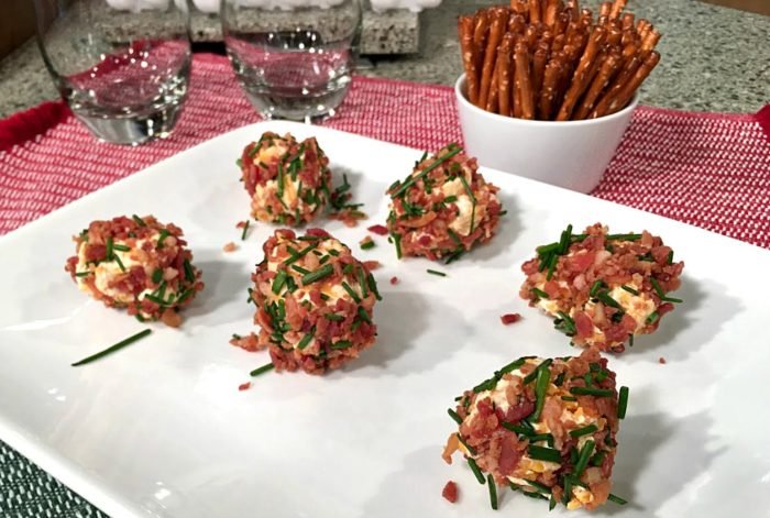 Bacon Cheddar Cheese Ball Bites