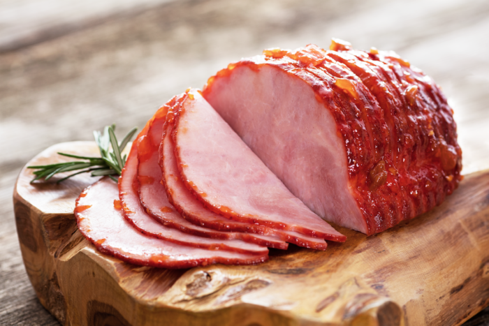 Sriracha Peach Glazed Ham Recipe